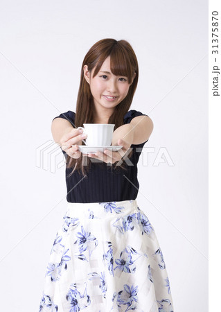 女の子 カフェ 31375870