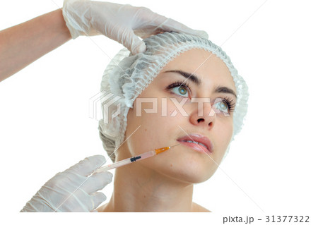 close-up portrait of a young cute girls hair in close-up portrait of a young cute girls hair in 31377322