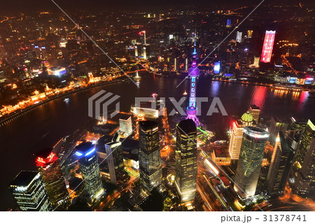 上海タワーからの夕景 31378741