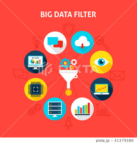 Concept Big Data Filter Concept Big Data Filter 31379380