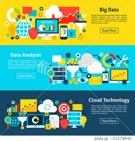 Data Analytics Horizontal Banners Data Analytics Horizontal Banners 31379642