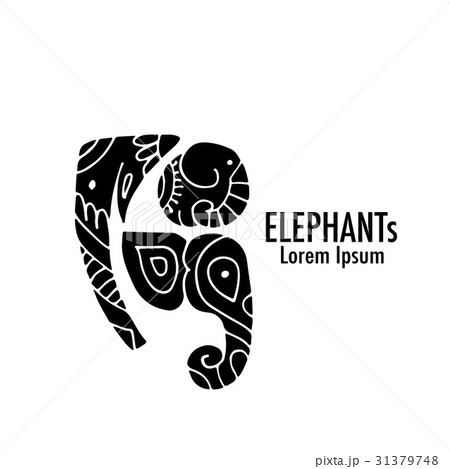 Ornate elephant design 31379748