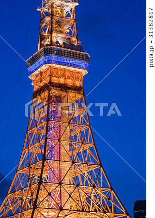 東京タワー 天の川イルミネーション の写真素材