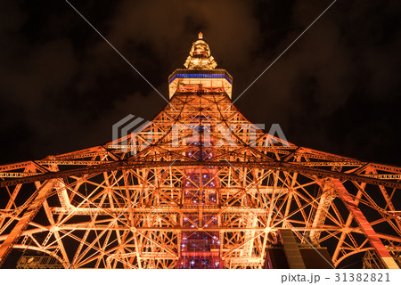 東京タワー 天の川イルミネーション の写真素材 3131