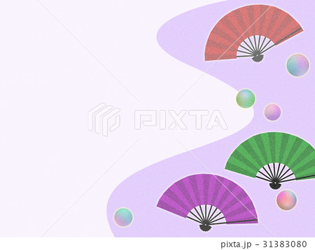 和風素材　舞扇 31383080