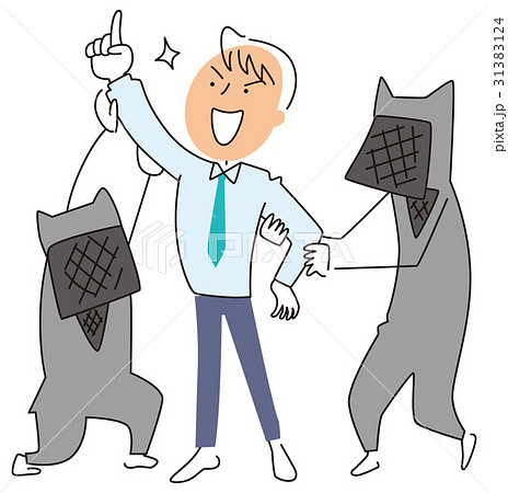 ビジネスマンを支える黒子 31383124