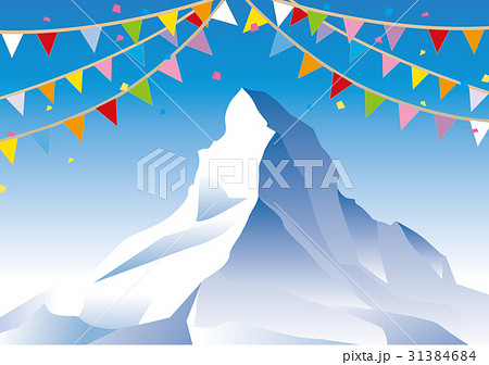 エベレストと旗 31384684