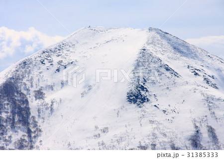 早春のワイスホルン山頂から見るニセコアンヌプリ 31385333