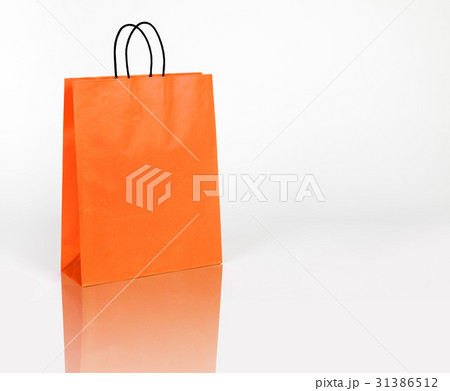 Orande shopping bag with space for  text or logo 31386512
