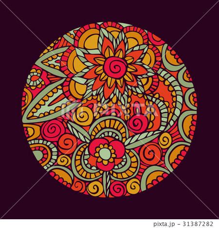 Flower mandala art nature decoration illustration 31387282