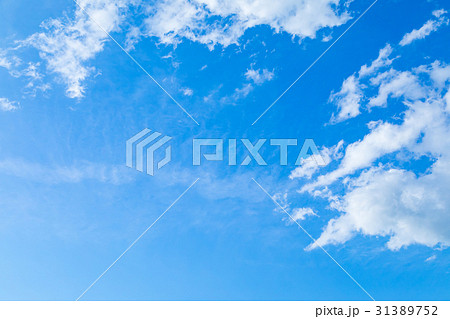 爽やか初夏の空 コピースペース 文字スペース 背景用素材 爽やか初夏の空 コピースペース 文字スペース 背景用素材 31389752
