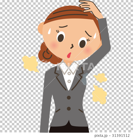 脇汗の会社員 31391512