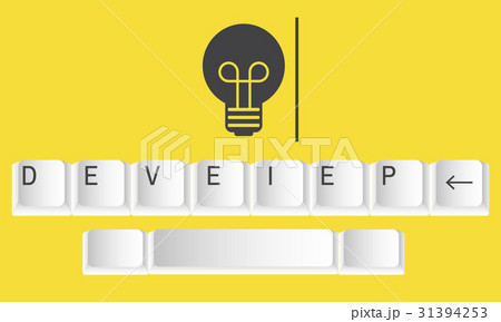 Ideas Light Bulb Think Create Graphic Word 31394253