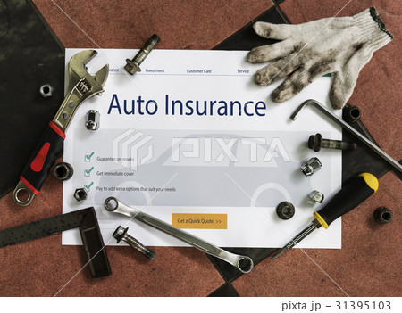 Auto Insurance Vehicle Protection Concept 31395103