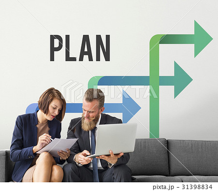 Business People Talking About Strategy Success on the Sofa 31398834