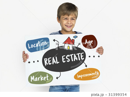 Boy Holding Placard Social Media Boy Holding Placard Social Media 31399354