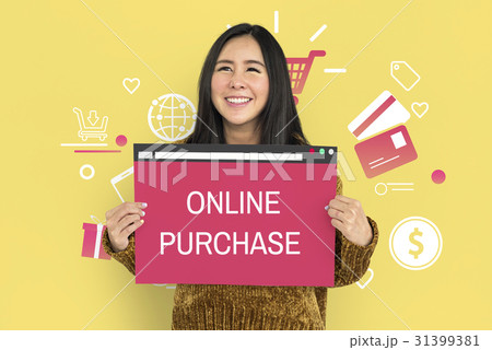 Online Purchase Payment Commerce Concept Online Purchase Payment Commerce Concept 31399381