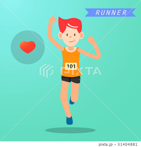 young man running and training for marathon sport 31404881