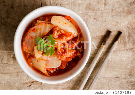 Kimchi cabbage (Korean food) in a bowl Kimchi cabbage (Korean food) in a bowl 31407198