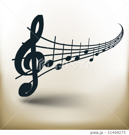 simple music notes 31409275