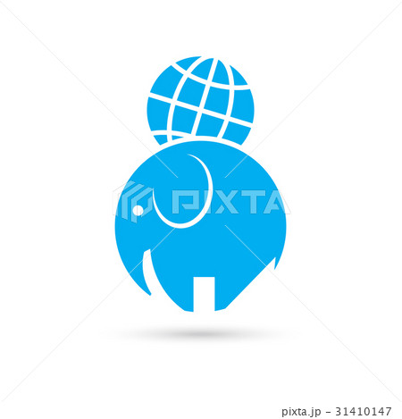 Elephant and the globe 31410147