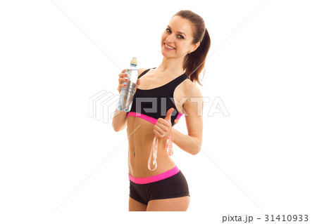 horizontal portrait of young athletes in short horizontal portrait of young athletes in short 31410933