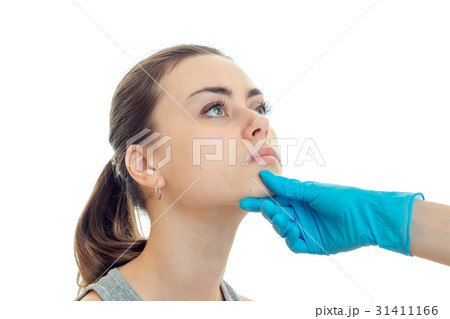 horizontal portrait of a young girl who raises his 31411166