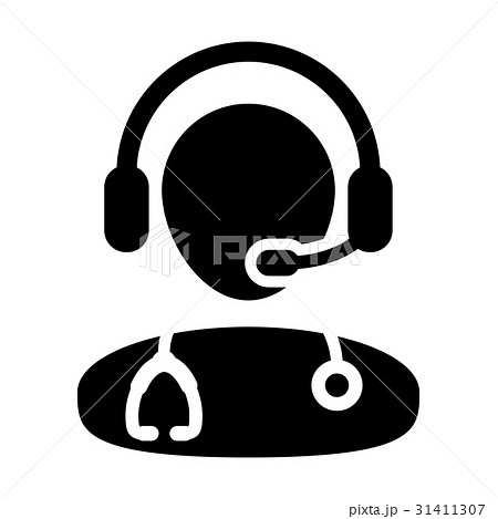 Doctor Icon - Vector Online Consultation Pictogram 31411307