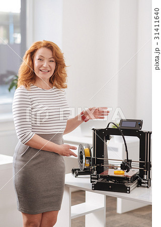 Beautiful pleasant woman looking at you Beautiful pleasant woman looking at you 31411640