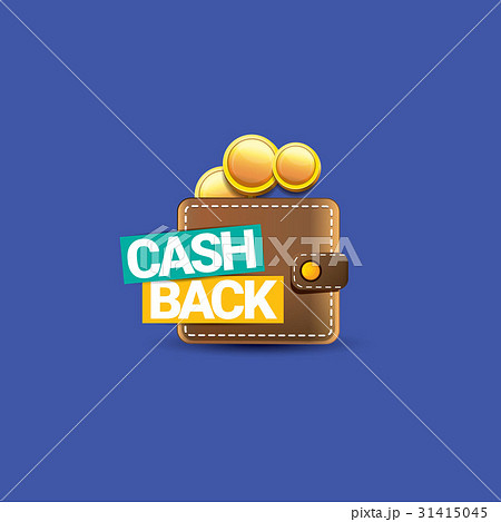 vector cash back icon with coins and wallet vector cash back icon with coins and wallet 31415045