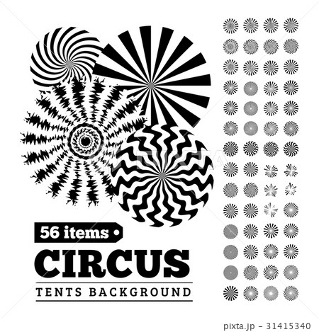 Circus tents backgrounds or circular illustrations 31415340