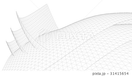 Geometric background, Architectural,Wireframe 31415654