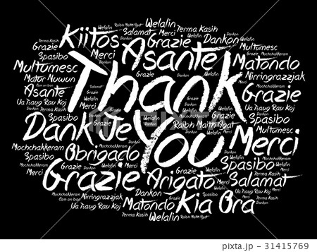 Thank You word cloud in different languages 31415769