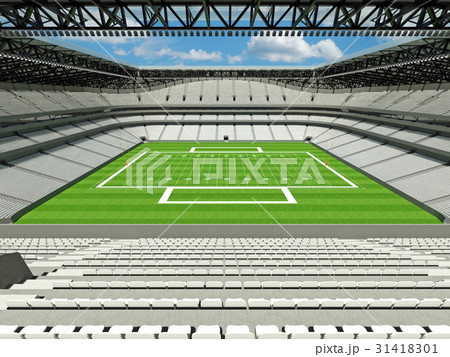 Modern American football Stadium with white seats Modern American football Stadium with white seats 31418301