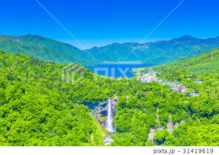 日光　明智平展望台からの眺め（中禅寺湖側） 31419619