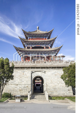 Dali ancient gate in old town , Yunnan, China 31420480