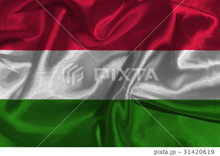 Hungary national flag 3D illustration symbol. 31420619