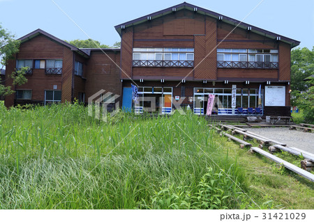 夏の尾瀬 山ノ鼻付近の山小屋 31421029