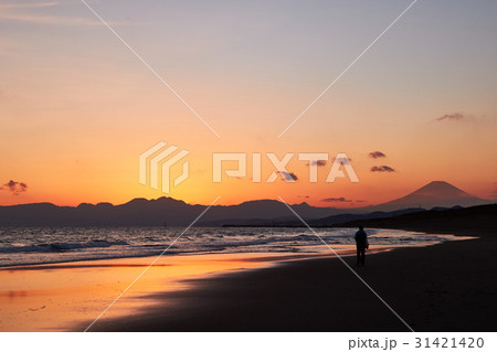 湘南の風景　茅ヶ崎海岸 31421420