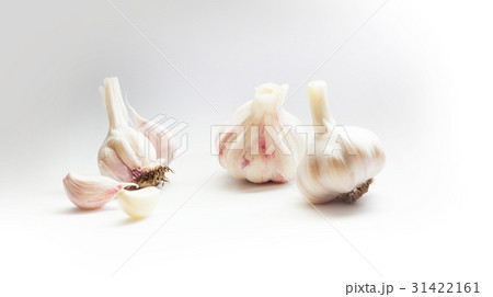 Garlic. Group isolated on white background. 31422161