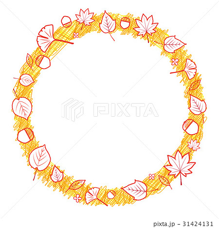 秋 紅葉 フレーム  落書き 31424131