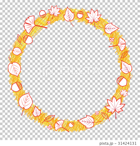 秋 紅葉 フレーム  落書き 31424131