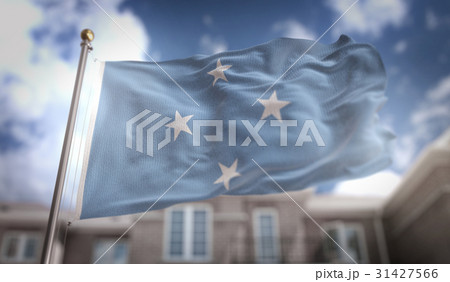 Federated States of Micronesia Flag 3D Federated States of Micronesia Flag 3D 31427566
