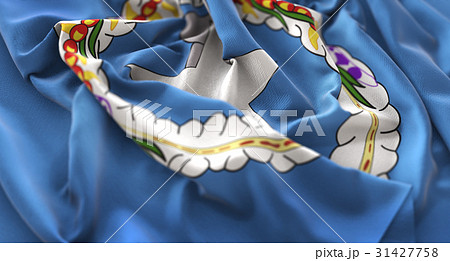 Northern Mariana Islands Flag Ruffled Beautifully 31427758