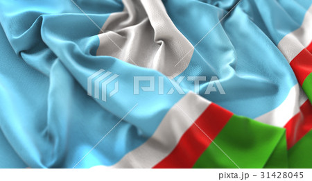 Sakha Republic Flag Ruffled Beautifully 31428045
