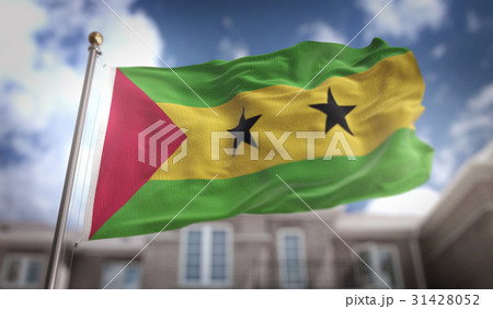 Sao Tome and Principe Flag 3D Rendering 31428052