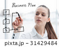 Business woman drawing a concept diagram 31429484