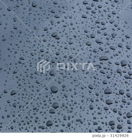 rain drops on car with coating protection skin 31429926