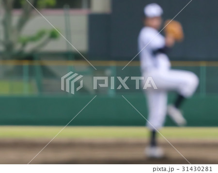 雨の野球大会 ピッチャー イメージ ボカシ 雨の野球大会 ピッチャー イメージ ボカシ 31430281