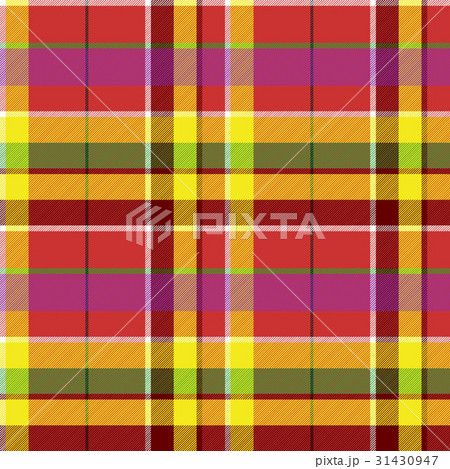 Madras plaid fabric texture seamless pattern Madras plaid fabric texture seamless pattern 31430947